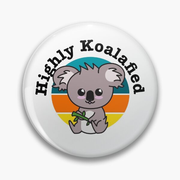 Item preview, "Highly Koalafied" Cute Koala Bear with Eucalyptus designed and sold by Happy Puppy Print On Demand.