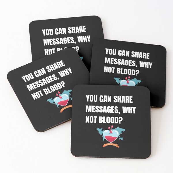 Item preview, You can share messages why not blood - National Blood Donor Month - Blood Donation Awareness  designed and sold by AwarenessCloud.