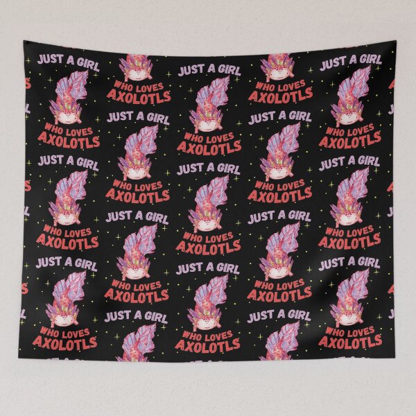 Item preview, Just A Girl Who Loves Axolotls designed and sold by foramelie.