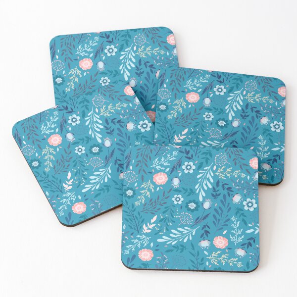 Item preview, Seamless pattern with hand drawn flowers, leaves, branches designed and sold by DarianaArt.