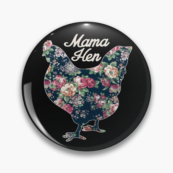 Item preview, Mama Hen Floral Chicken Countrycore Aesthetics Cute Flowers Print for Mom Who Loves Chickens designed and sold by alenaz.