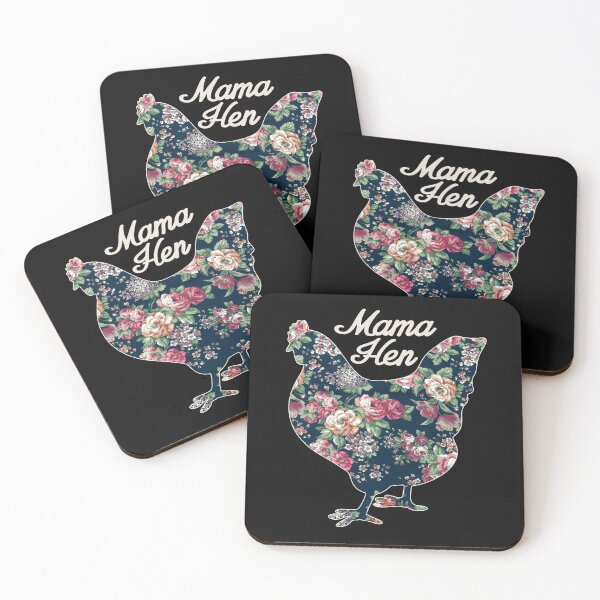 Item preview, Mama Hen Floral Chicken Countrycore Aesthetics Cute Flowers Print for Mom Who Loves Chickens designed and sold by alenaz.