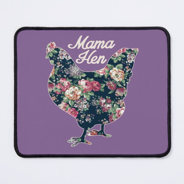 Item preview, Mama Hen Floral Chicken Countrycore Aesthetics Cute Flowers Print for Mom Who Loves Chickens designed and sold by alenaz.