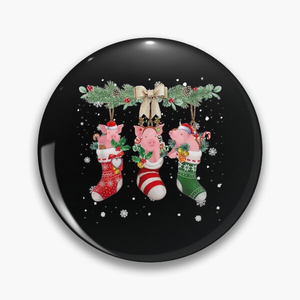 Item preview, Pig In Christmas Socks - Pig Loves Xmas designed and sold by danieljames11.