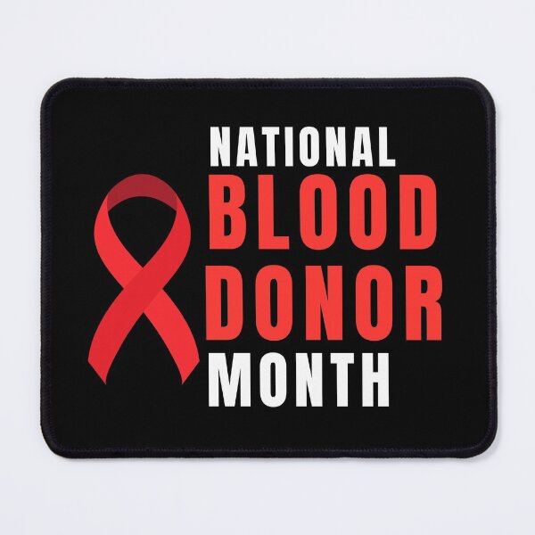 Item preview, National Blood Donor Month - Blood Donation Awareness designed and sold by AwarenessCloud.