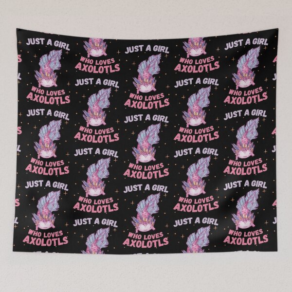 Item preview, Just A Girl Who Loves Axolotls designed and sold by foramelie.