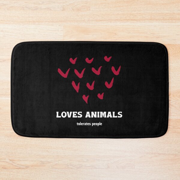 Item preview, Loves Animals Tolerates People. Funny Heart For Animals Animal Lover designed and sold by Rebel-Design.