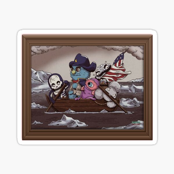 "Puppet History Merch The Professor Crossing The Delaware, The
