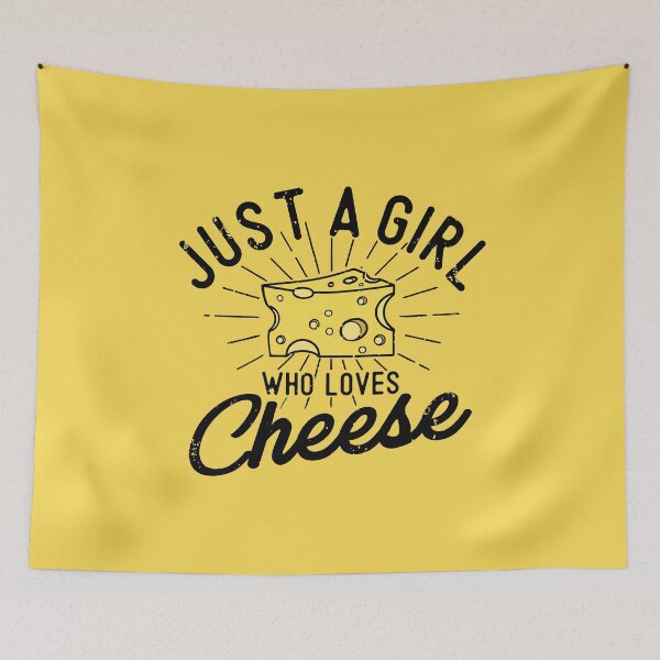 Item preview, Just A Girl Who Loves Cheese Lover for Girls Funny Food Quote designed and sold by alenaz.