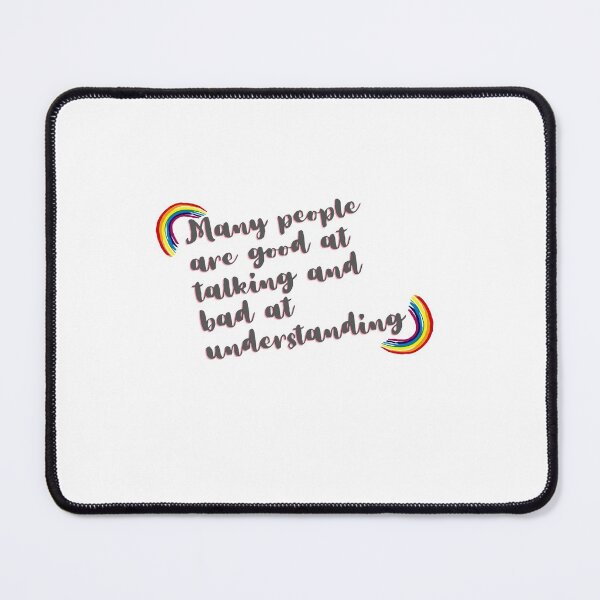 Item preview, “many people are good at talking and bad at understanding,” designed and sold by storeAN.