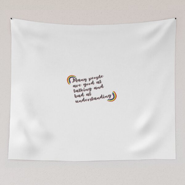 Item preview, “many people are good at talking and bad at understanding,” designed and sold by storeAN.