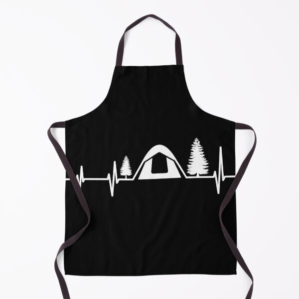 Item preview, Camper Heart beats, Camping, love camping, for black background designed and sold by KittySSmith.