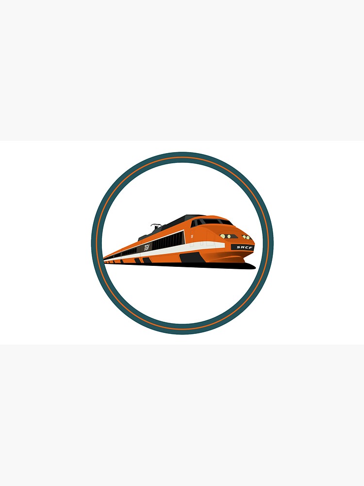 TGV Orange High-Speed Train, SNCF TGV Sud-Est | Cap