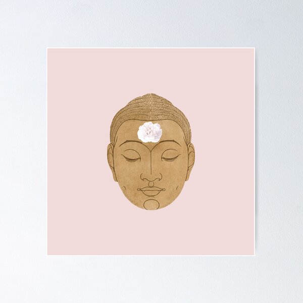 Artikelvorschau, Meditationsbuddha mit Blume entworfen und verkauft von FirstwaterRuby.