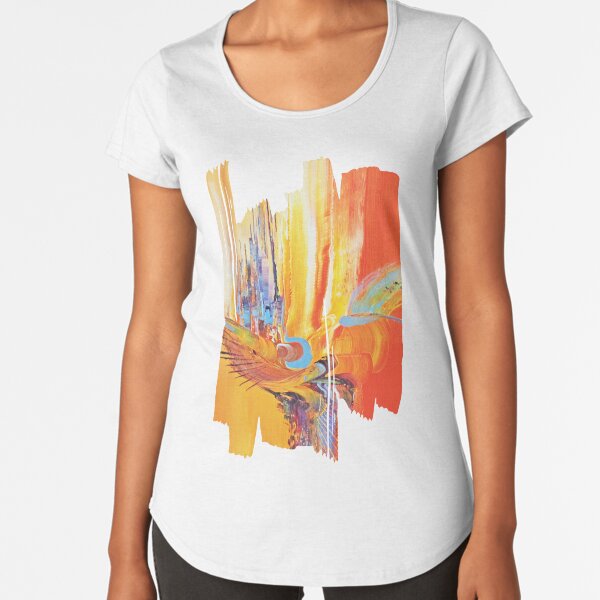 L'éclosion du monde T-shirt premium échancré