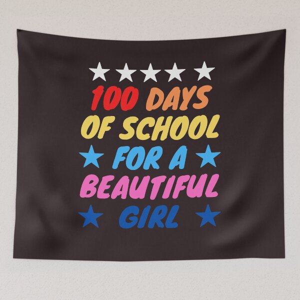 Item preview, 100 days of school for a beautiful girl designed and sold by SENMARO100.