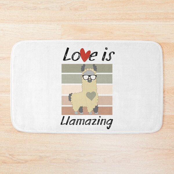 Item preview, Love is Llamazing-Cute llama loves with funny sunglasses designed and sold by AmeliaStore1.