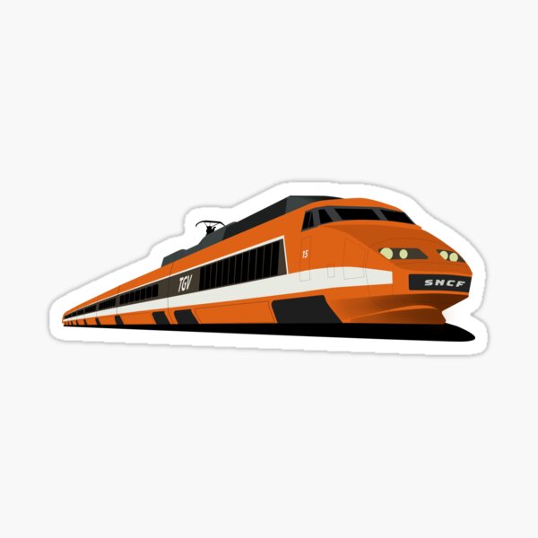 TGV Orange TGV, SNCF TGV Sud-Est Sticker