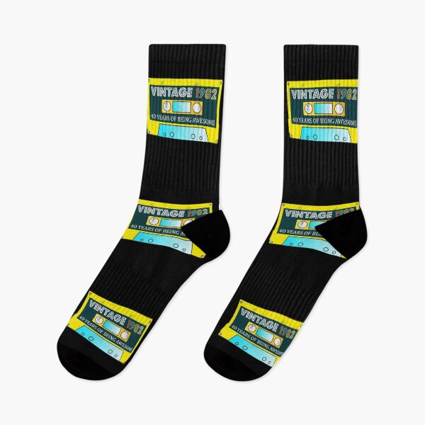 Item preview, 40th Birthday Vintage 1982 Cassette Funny Gift designed and sold by TastefulTees.