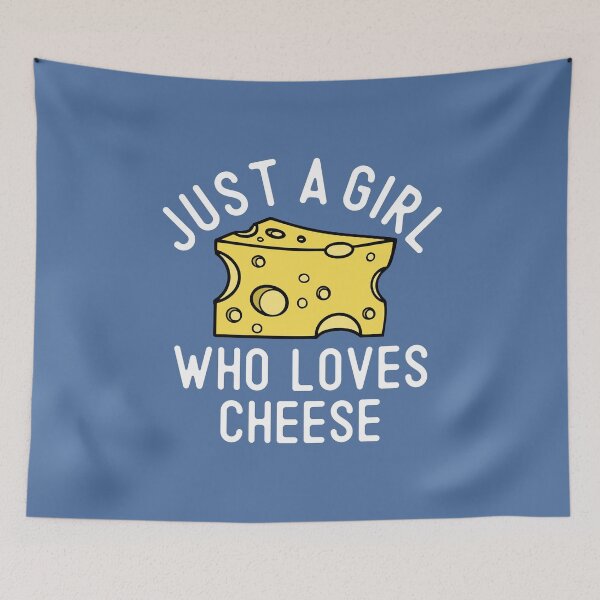 Item preview, Just A Girl Who Loves Cheese Funny Food Humor for Cheese Lovers designed and sold by alenaz.