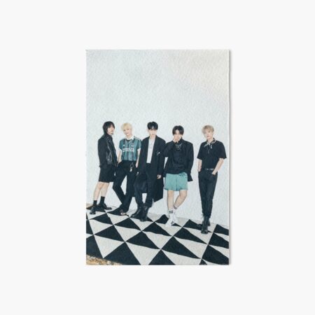 TXT (Tomorrow X Together) Stylish Photo Art Board Print