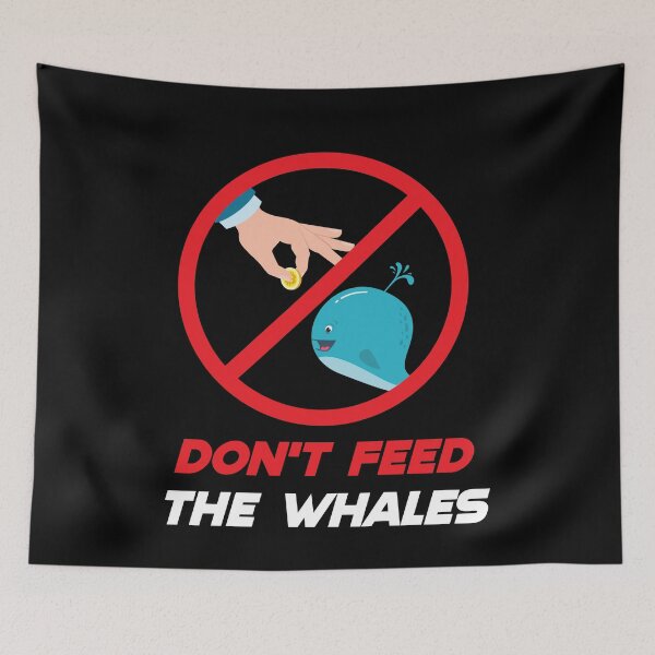 Item preview, Dont Feed The Whales Cryptocurrency Btc designed and sold by MooonTees.