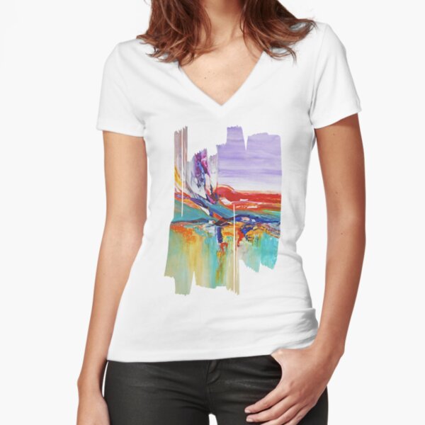 Printemps boreal (1) T-shirt moulant col V
