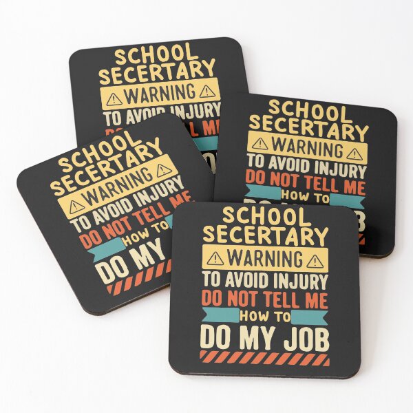 Item preview, School Secretary Warning Job 20222 designed and sold by َART LOVERS ★★★★★.