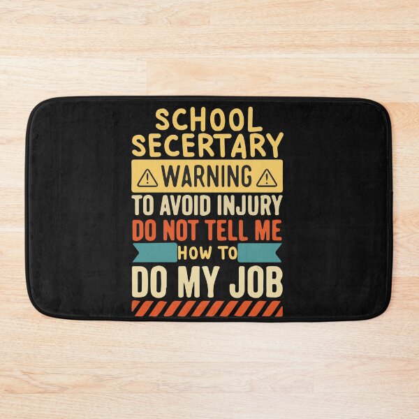 Item preview, School Secretary Warning Job 20222 designed and sold by َART LOVERS ★★★★★.