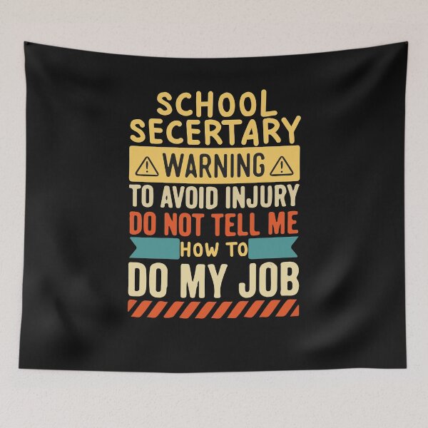 Item preview, School Secretary Warning Job 20222 designed and sold by َART LOVERS ★★★★★.