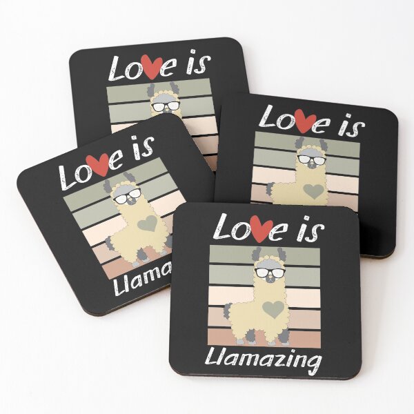 Item preview, Love is Llamazing-Cute llama loves with funny sunglasses designed and sold by AmeliaStore1.