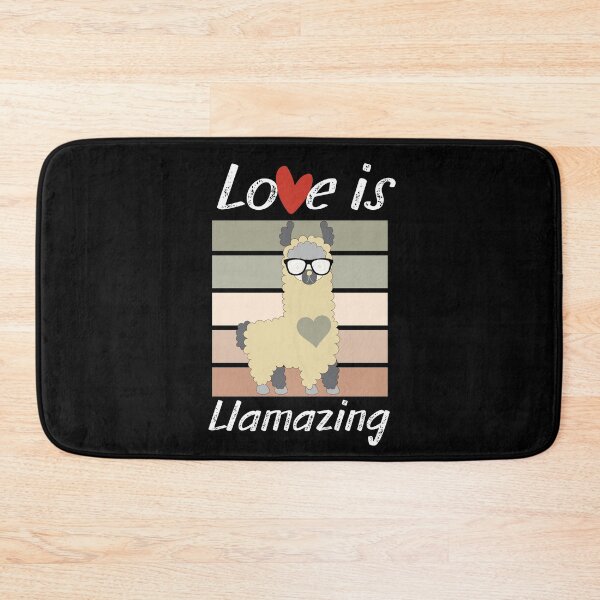 Item preview, Love is Llamazing-Cute llama loves with funny sunglasses designed and sold by AmeliaStore1.