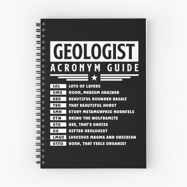 Item preview, Geologist Acronym Guide Funny Gift for Geology Nerds designed and sold by MadPanda.