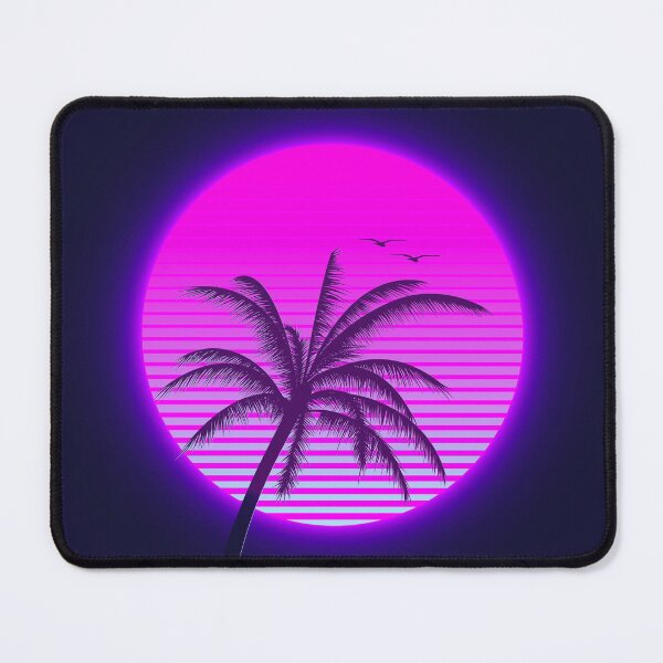 Item preview, 80s Retro Sunset Vaporwave Sun Palm Tree designed and sold by amos20111.