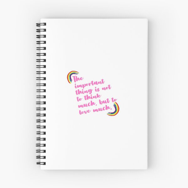 Item preview, “The important thing is not to think much, but to love much.” designed and sold by storeAN.