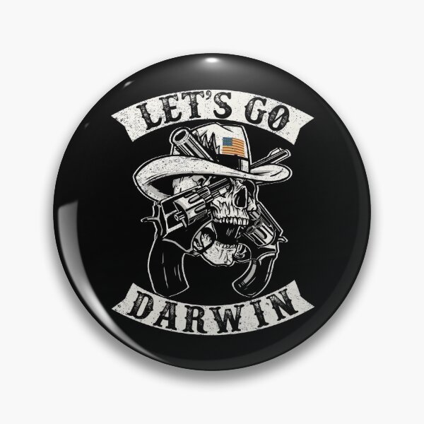 Item preview, Lets Go Darwin Funny Sarcastic Patriot Biker Let’s Go Darwin designed and sold by GraphifyArt.