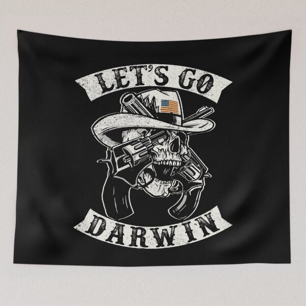 Item preview, Lets Go Darwin Funny Sarcastic Patriot Biker Let’s Go Darwin designed and sold by GraphifyArt.