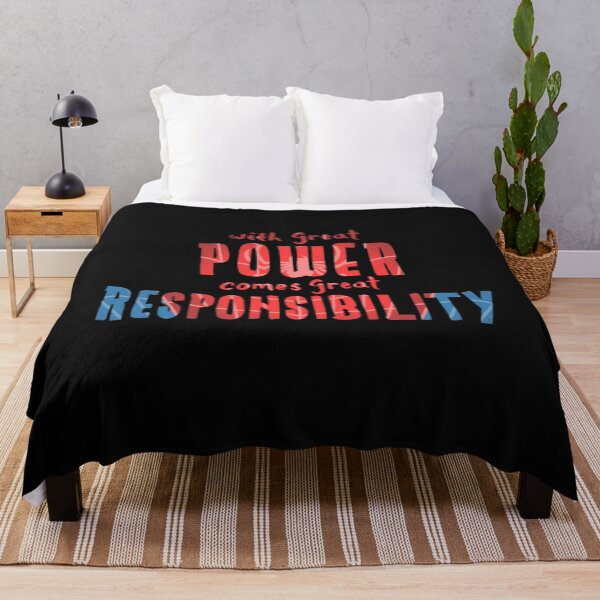 Item preview, with great power comes great responsibility designed and sold by Ala Muk.