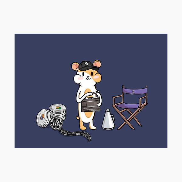 Item preview, Movie hamster  designed and sold by Purplepugprints.