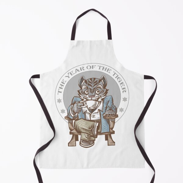 Item preview, A tiger having a cup of coffee in the year of the tiger. designed and sold by artredstar.