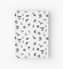 Shadowhunters runes (black and white) Hardcover Journal