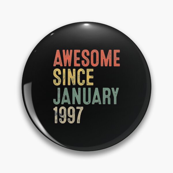 Item preview, 25Th Birthday Awesome Since January 1997 25 Year Old designed and sold by joshlynefreefii.