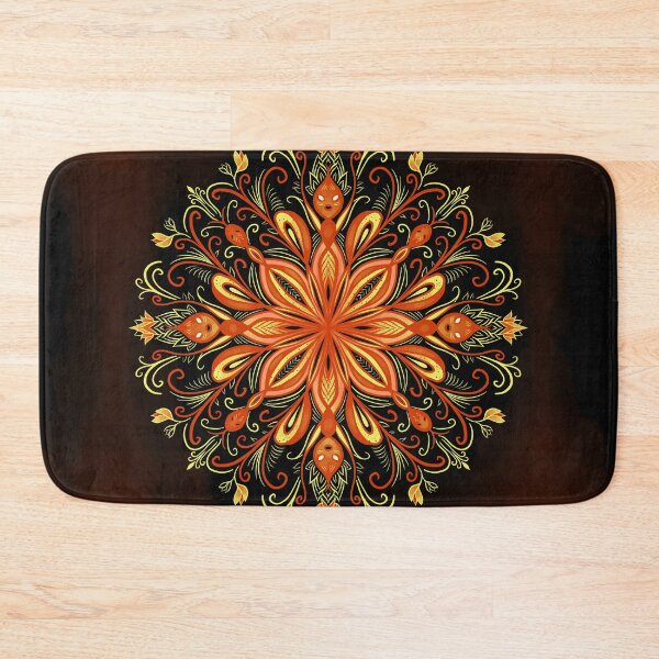 Item preview, Fire Flame Creatures Mandala designed and sold by Boriana Giormova.