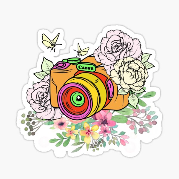 Item preview, Cute Watercolor Vintage Camera designed and sold by superflowerstyl.