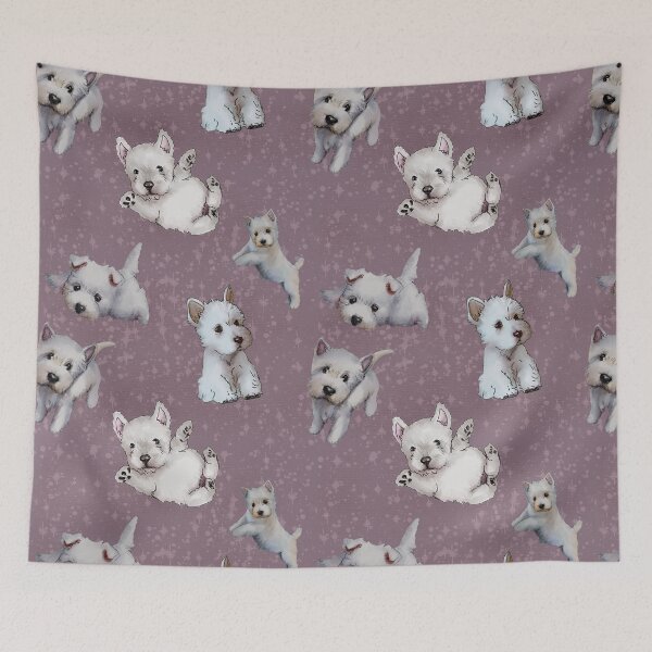 Item preview, Westies mom purple pattern designed and sold by ArtInPi.