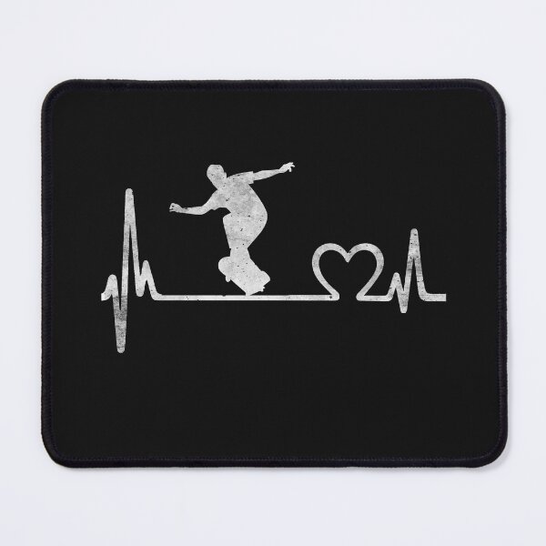 Item preview, Skateboarding Heartbeat Tee Vintage Distressed Skateboarder designed and sold by ZANNIX.