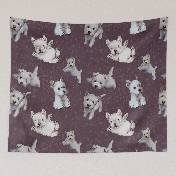 Item preview, Westies mom dark purple pattern designed and sold by ArtInPi.