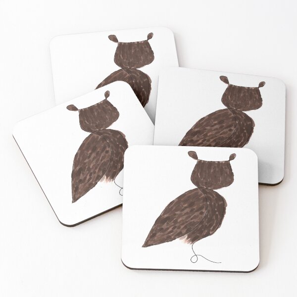 Item preview, Owl watercolor drawing designed and sold by Designs2shine.