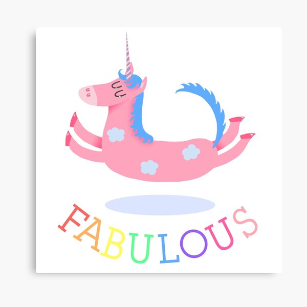 Fabulous Unicorn Canvas Print
