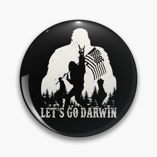 Item preview, Lets Go Darwin Funny Sarcastic Retro Bigfoot Let’s Go Darwin designed and sold by GraphifyArt.